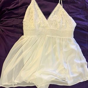 All-white Summer Romper